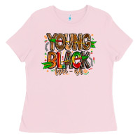 Bubblegum Pink young black free ish Ladies Tee - CowhideDigitalArt