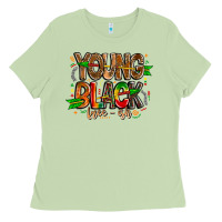 Matcha young black free ish Ladies Tee - CowhideDigitalArt