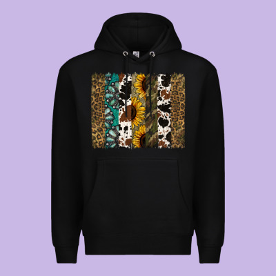 Western Brushstroke Premium Hoodie Designed By Jasminsmagicworld