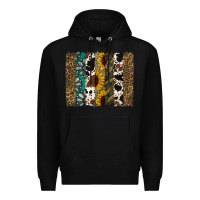 Black Western Brushstroke Premium Hoodie - Jasminsmagicworld
