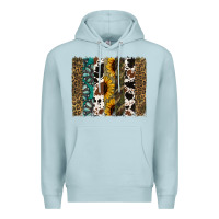Blue Mist Western Brushstroke Premium Hoodie - Jasminsmagicworld