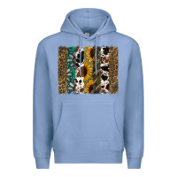 Colony Blue Western Brushstroke Premium Hoodie - Jasminsmagicworld