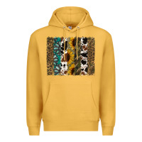 Mustard Western Brushstroke Premium Hoodie - Jasminsmagicworld