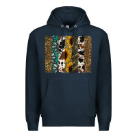 Navy Western Brushstroke Premium Hoodie - Jasminsmagicworld