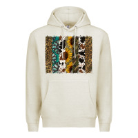 Oatmeal Heather Western Brushstroke Premium Hoodie - Jasminsmagicworld