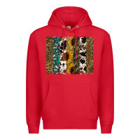 Red Western Brushstroke Premium Hoodie - Jasminsmagicworld
