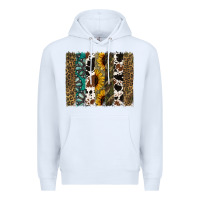 White Western Brushstroke Premium Hoodie - Jasminsmagicworld