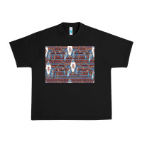 Black Bull Skull Pattern Urban Heavy Tee - CowhideDigitalArt