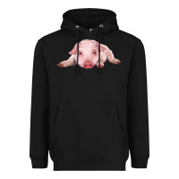 Black baby pig Heavyweight Hoodie - RanaPortraitStore