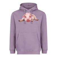 Lavender baby pig Heavyweight Hoodie - RanaPortraitStore