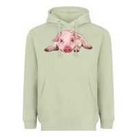 Matcha baby pig Heavyweight Hoodie - RanaPortraitStore