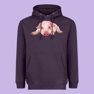 Baby Pig Heavyweight Hoodie Designed By Ranaportraitstore