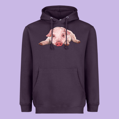 Baby Pig Heavyweight Hoodie Designed By Ranaportraitstore