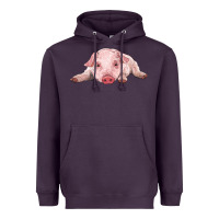 Plum baby pig Heavyweight Hoodie - RanaPortraitStore