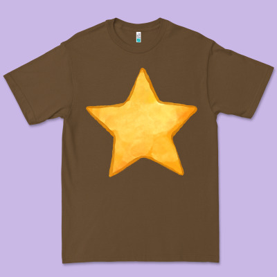 Yellow Star Premium Tee Designed By Fadigitalartstudio