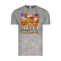 Cloud Rock happy thanksgiving Vintage Tee - CowhideDigitalArt