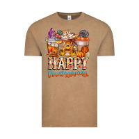 Vintage Coffee happy thanksgiving Vintage Tee - CowhideDigitalArt