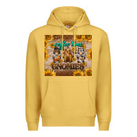 Antique Gold coffee time gnomies Premium Hoodie - BarkalooDesign