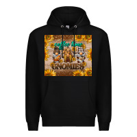 Black coffee time gnomies Premium Hoodie - BarkalooDesign