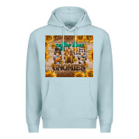 Blue Mist coffee time gnomies Premium Hoodie - BarkalooDesign