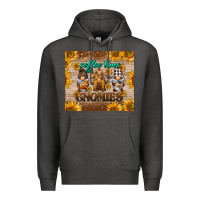 Charcoal Heather coffee time gnomies Premium Hoodie - BarkalooDesign