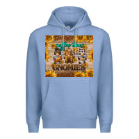 Colony Blue coffee time gnomies Premium Hoodie - BarkalooDesign