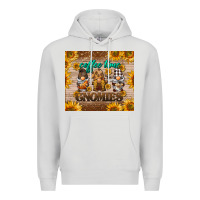 Dove Grey coffee time gnomies Premium Hoodie - BarkalooDesign