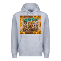 Heather Grey coffee time gnomies Premium Hoodie - BarkalooDesign