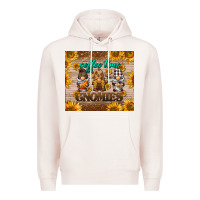 Pale Pink coffee time gnomies Premium Hoodie - BarkalooDesign