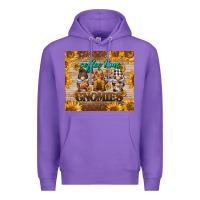 Purple coffee time gnomies Premium Hoodie - BarkalooDesign