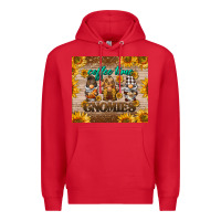 Red coffee time gnomies Premium Hoodie - BarkalooDesign