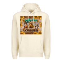Sandshell coffee time gnomies Premium Hoodie - BarkalooDesign
