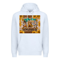 White coffee time gnomies Premium Hoodie - BarkalooDesign
