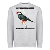 Heather Grey Western Ground Parrot Rare Wild And West Australia Heavyweight Sweatshirt - Bettercallsaul