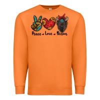 Carrot peace love bison Premium Sweatshirt - RanaPortraitStore