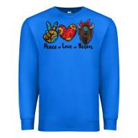 True Royal peace love bison Premium Sweatshirt - RanaPortraitStore