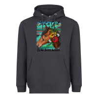 Smoke just a girl who loves horseshoe Heavyweight Hoodie - RanaPortraitStore