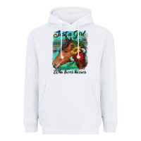 White just a girl who loves horseshoe Heavyweight Hoodie - RanaPortraitStore