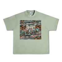Oil Green beautiful crazy Urban Heavy Tee - CowhideDigitalArt