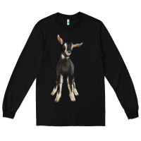Black Hand Drawn Baby Alpine Goat Long Sleeve Tee - LillyAllenDesigns
