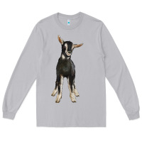 Moon Dust Hand Drawn Baby Alpine Goat Long Sleeve Tee - LillyAllenDesigns