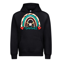 Black Baseball Rainbow Urban Hoodie - RanaPortraitStore