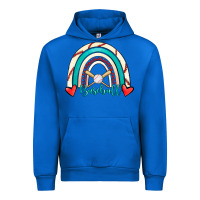 Cobalt Baseball Rainbow Urban Hoodie - RanaPortraitStore