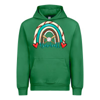 Emerald Baseball Rainbow Urban Hoodie - RanaPortraitStore