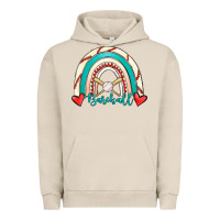 Pigment French Oak Baseball Rainbow Urban Hoodie - RanaPortraitStore