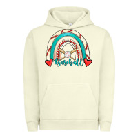 Pigment Pistachio Baseball Rainbow Urban Hoodie - RanaPortraitStore