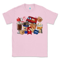 Bubblegum Pink Postal Worker Coffee Cups Classic Tee - FaDigitalArtStudio