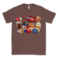Chestnut Postal Worker Coffee Cups Classic Tee - FaDigitalArtStudio