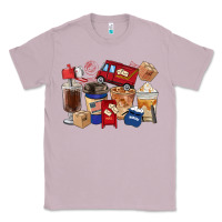 Lilac Postal Worker Coffee Cups Classic Tee - FaDigitalArtStudio