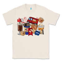 Natural Postal Worker Coffee Cups Classic Tee - FaDigitalArtStudio